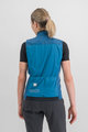 SPORTFUL Cycling gilet - GIARA LAYER - blue