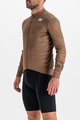 SPORTFUL Cycling winter long sleeve jersey - CHECKMATE THERMAL - brown