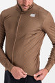 SPORTFUL Cycling winter long sleeve jersey - CHECKMATE THERMAL - brown