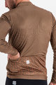 SPORTFUL Cycling winter long sleeve jersey - CHECKMATE THERMAL - brown