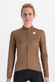 SPORTFUL Cycling winter long sleeve jersey - CHECKMATE THERMAL - brown