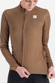 SPORTFUL Cycling winter long sleeve jersey - CHECKMATE THERMAL - brown