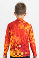SPORTFUL Cycling winter long sleeve jersey - KID THERMAL - red/yellow