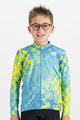 SPORTFUL Cycling winter long sleeve jersey - KID THERMAL - blue/yellow