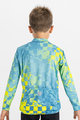 SPORTFUL Cycling winter long sleeve jersey - KID THERMAL - blue/yellow