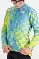 SPORTFUL Cycling winter long sleeve jersey - KID THERMAL - blue/yellow