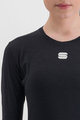 SPORTFUL Cycling long sleeve t-shirt - MERINO - black