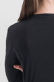 SPORTFUL Cycling long sleeve t-shirt - MERINO - black