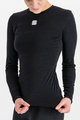 SPORTFUL Cycling long sleeve t-shirt - MERINO - black