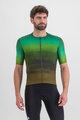 SPORTFUL Cycling short sleeve jersey - FLOW SUPERGIARA - green/brown