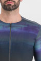 SPORTFUL Cycling short sleeve jersey - FLOW SUPERGIARA - blue/black