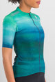 SPORTFUL Cycling short sleeve jersey - FLOW SUPERGIARA - turquoise