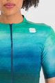 SPORTFUL Cycling short sleeve jersey - FLOW SUPERGIARA - turquoise