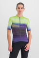 SPORTFUL Cycling short sleeve jersey - FLOW SUPERGIARA - light green/purple