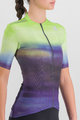 SPORTFUL Cycling short sleeve jersey - FLOW SUPERGIARA - light green/purple