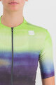 SPORTFUL Cycling short sleeve jersey - FLOW SUPERGIARA - light green/purple