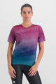 SPORTFUL Cycling short sleeve t-shirt - FLOW GIARA - purple/blue