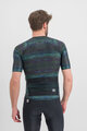 SPORTFUL Cycling short sleeve jersey - GLITCH BOMBER - black/multicolour