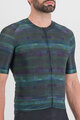 SPORTFUL Cycling short sleeve jersey - GLITCH BOMBER - black/multicolour