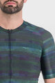 SPORTFUL Cycling short sleeve jersey - GLITCH BOMBER - black/multicolour