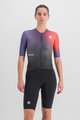 SPORTFUL Cycling skinsuit - BOMBER - purple/black