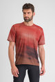 SPORTFUL Cycling short sleeve t-shirt - FLOW GIARA - brown