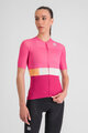 SPORTFUL Cycling short sleeve jersey - SNAP W - cyclamen