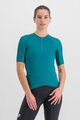 SPORTFUL Cycling short sleeve jersey - MATCHY - turquoise