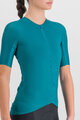 SPORTFUL Cycling short sleeve jersey - MATCHY - turquoise