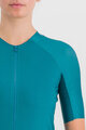 SPORTFUL Cycling short sleeve jersey - MATCHY - turquoise