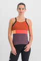 SPORTFUL Cycling tank top - SNAP - purple/orange