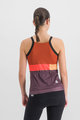 SPORTFUL Cycling tank top - SNAP - purple/orange