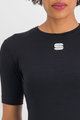SPORTFUL Cycling short sleeve t-shirt - MERINO - black