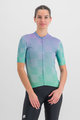 SPORTFUL Cycling short sleeve jersey - ROCKET - purple/light green