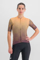 SPORTFUL Cycling short sleeve jersey - ROCKET - beige/purple