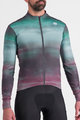 SPORTFUL Cycling winter long sleeve jersey - FLOW SUPERGIARA THERMAL - green/purple