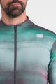 SPORTFUL Cycling winter long sleeve jersey - FLOW SUPERGIARA THERMAL - green/purple