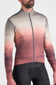 SPORTFUL Cycling winter long sleeve jersey - FLOW SUPERGIARA THERMAL - beige/brown
