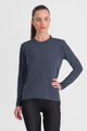 SPORTFUL Cycling long sleeve t-shirt - GIARA - blue