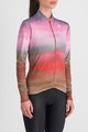 SPORTFUL Cycling winter long sleeve jersey - FLOW SUPERGIARA THERMAL - pink/brown