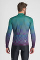 SPORTFUL Cycling winter long sleeve jersey - ROCKET THERMAL - green/purple