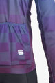 SPORTFUL Cycling winter long sleeve jersey - ROCKET THERMAL - blue/purple