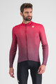 SPORTFUL Cycling winter long sleeve jersey - ROCKET THERMAL - red/purple