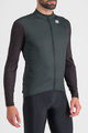 SPORTFUL Cycling winter long sleeve jersey - CHECKMATE THERMAL - black/green