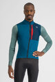 SPORTFUL Cycling winter long sleeve jersey - SUPERGIARA THERMAL - blue/green