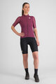 SPORTFUL Cycling short sleeve jersey - SUPERGIARA W - bordeaux