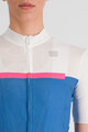 SPORTFUL Cycling short sleeve jersey - PISTA W - blue/white