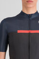SPORTFUL Cycling short sleeve jersey - PISTA - blue/black