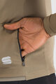 SPORTFUL Cycling winter long sleeve jersey - SRK THERMAL - brown