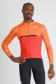 SPORTFUL Cycling winter long sleeve jersey - PISTA THERMAL - red/orange
